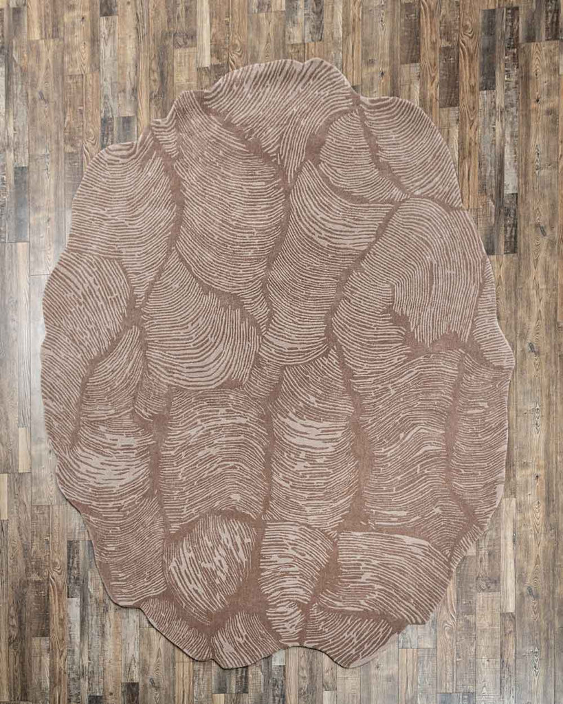 Imprint Brown All Wool Hand Tufted Carpet