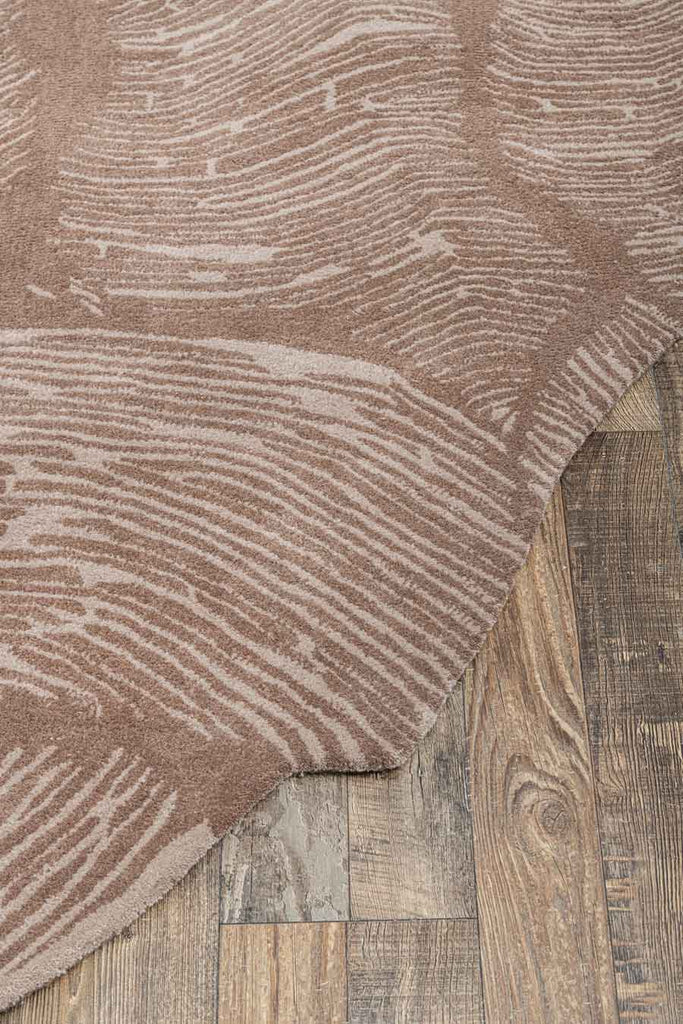 Imprint Brown All Wool Hand Tufted Carpet
