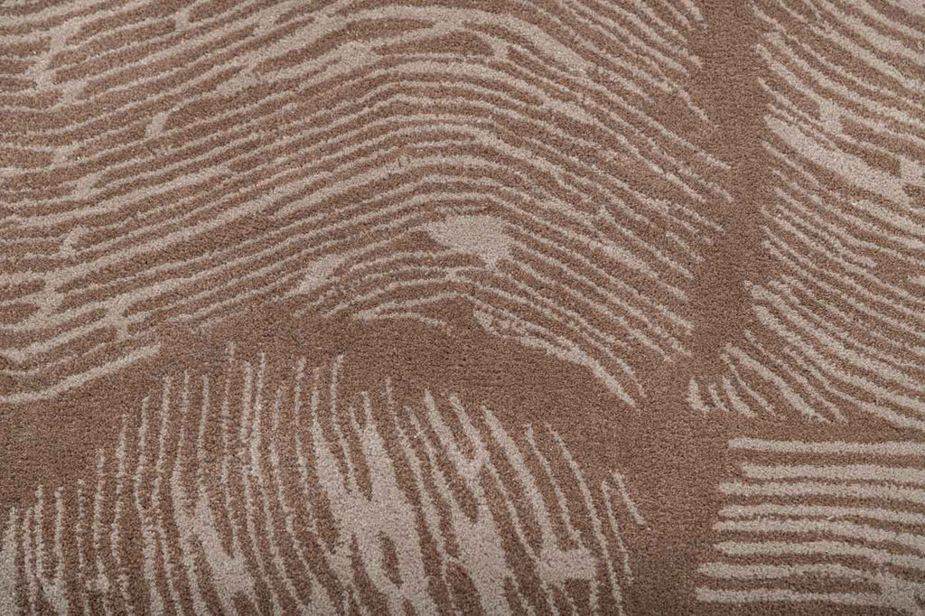 Imprint Brown All Wool Hand Tufted Carpet