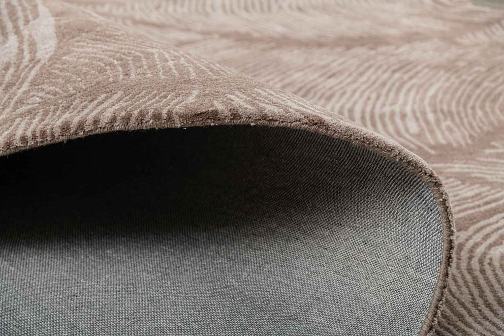 Imprint Brown All Wool Hand Tufted Carpet
