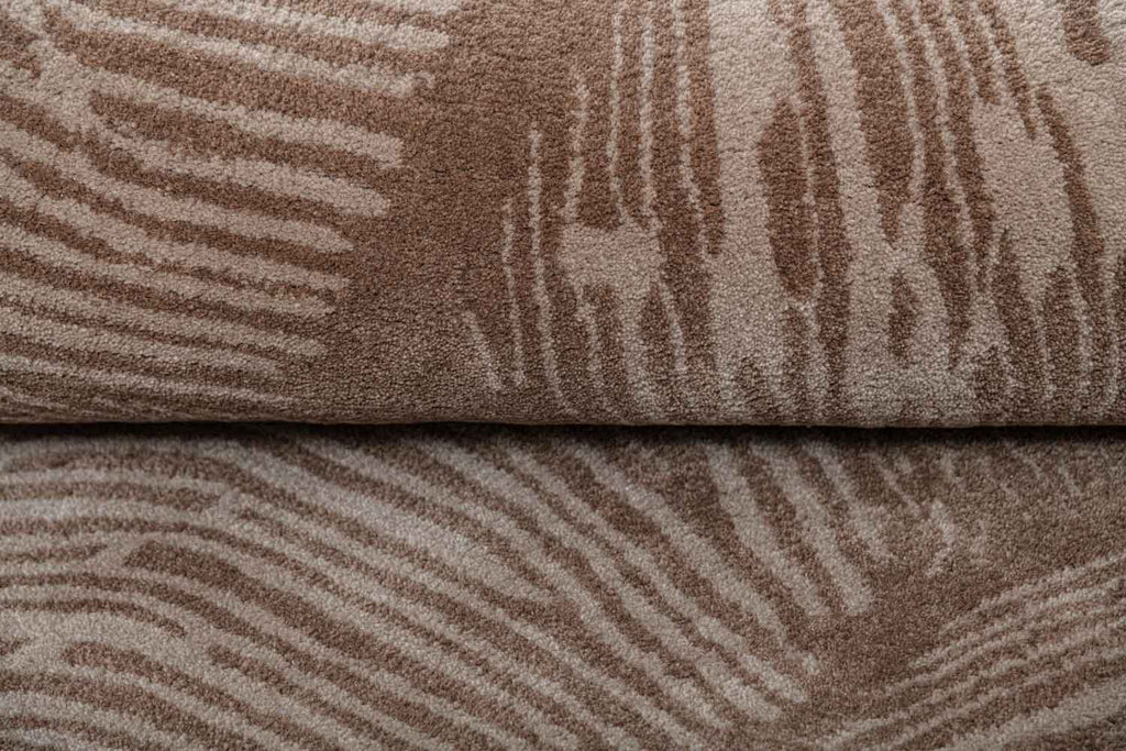 Imprint Brown All Wool Hand Tufted Carpet