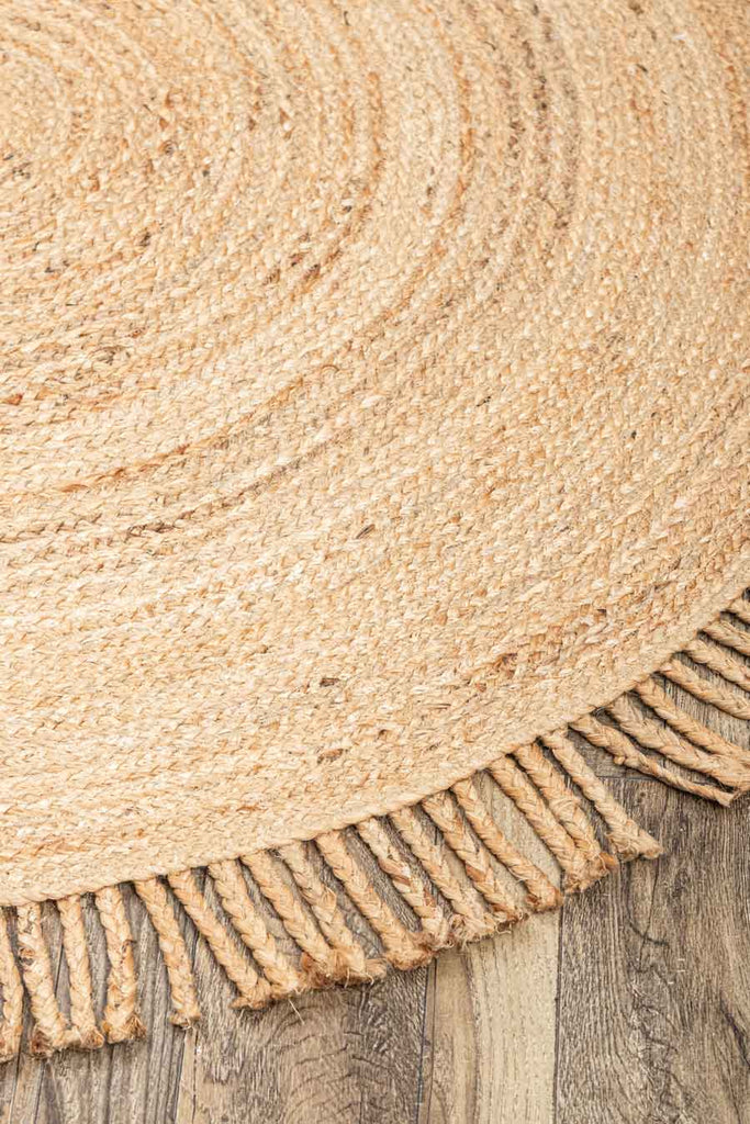 Jute Natural 100% Jute Braided Rug