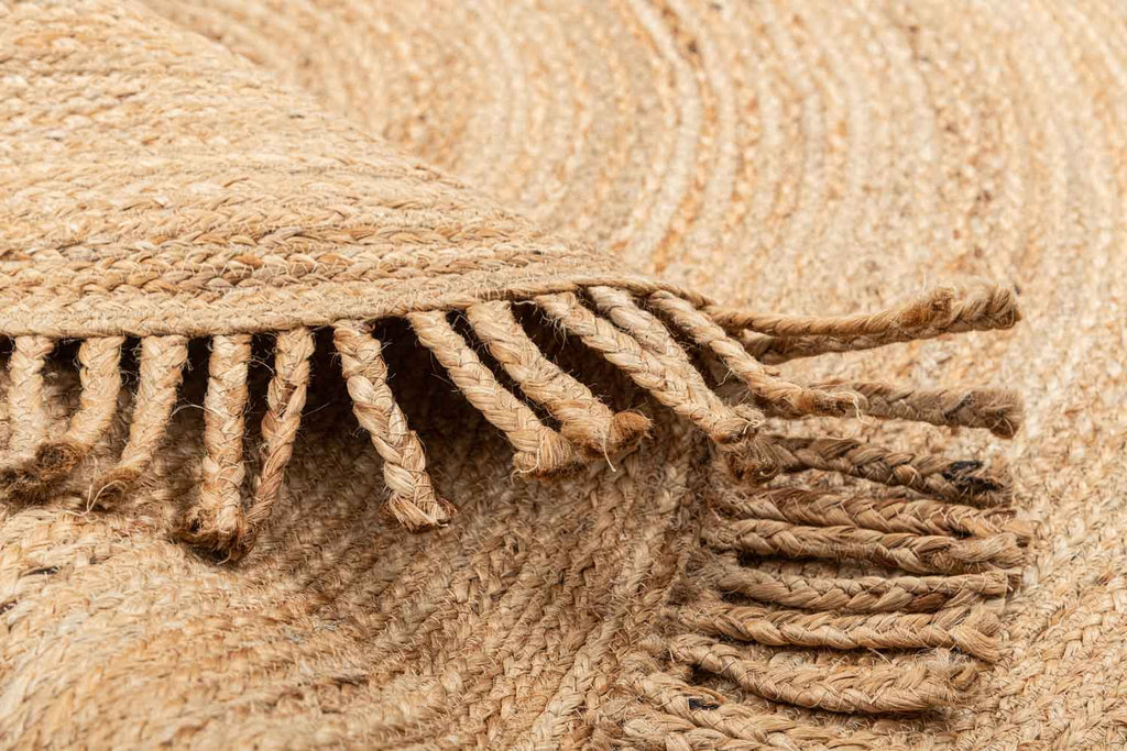Jute Natural 100% Jute Braided Rug