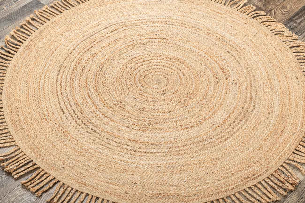 Jute Natural 100% Jute Braided Rug