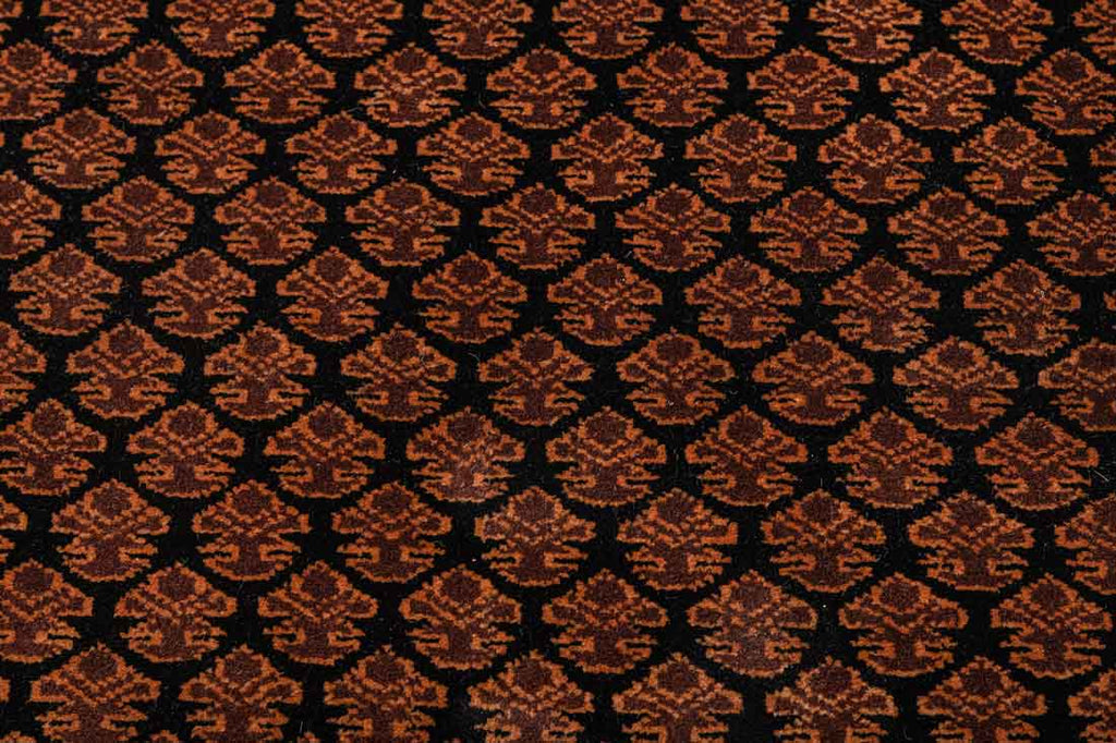 Litchi Black Red 100% Wool Hand Knotted Carpet