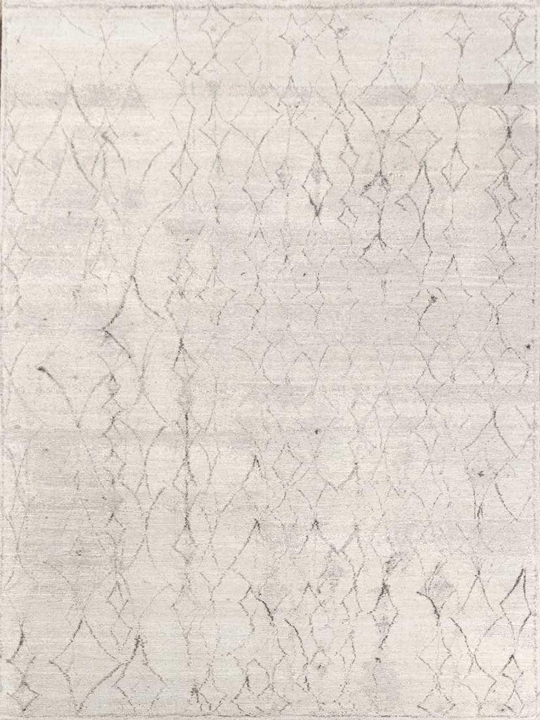Luxury - Eternal Beige Charcoal Woolen Hand Knotted Premium Carpet