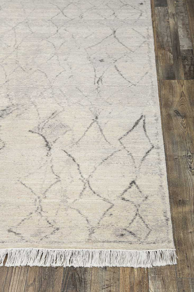 Luxury - Eternal Beige Charcoal Woolen Hand Knotted Premium Carpet