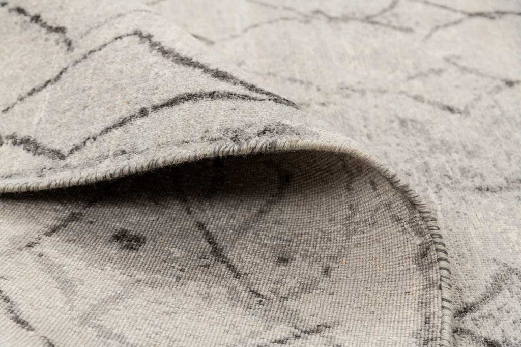 Luxury - Eternal Beige Charcoal Woolen Hand Knotted Premium Carpet
