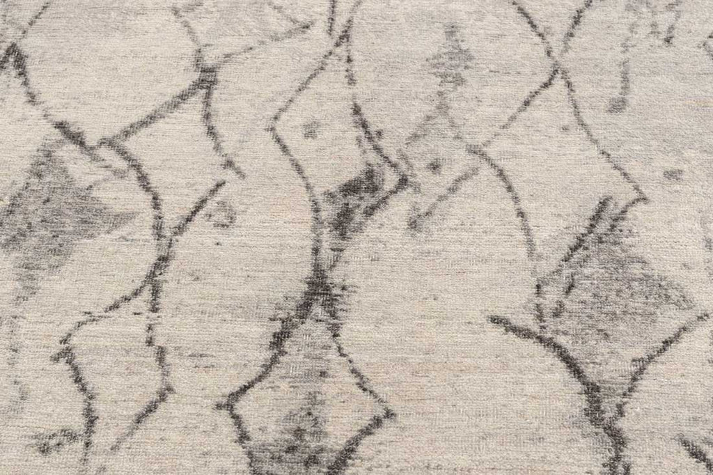 Luxury - Eternal Beige Charcoal Woolen Hand Knotted Premium Carpet
