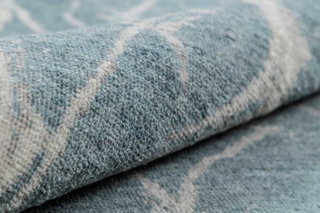 Luxury - Eternal Grey Blue Woolen Hand Knotted Premium Carpet