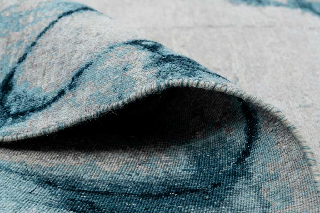 Luxury - Eternal Grey Blue Woolen Hand Knotted Premium Carpet