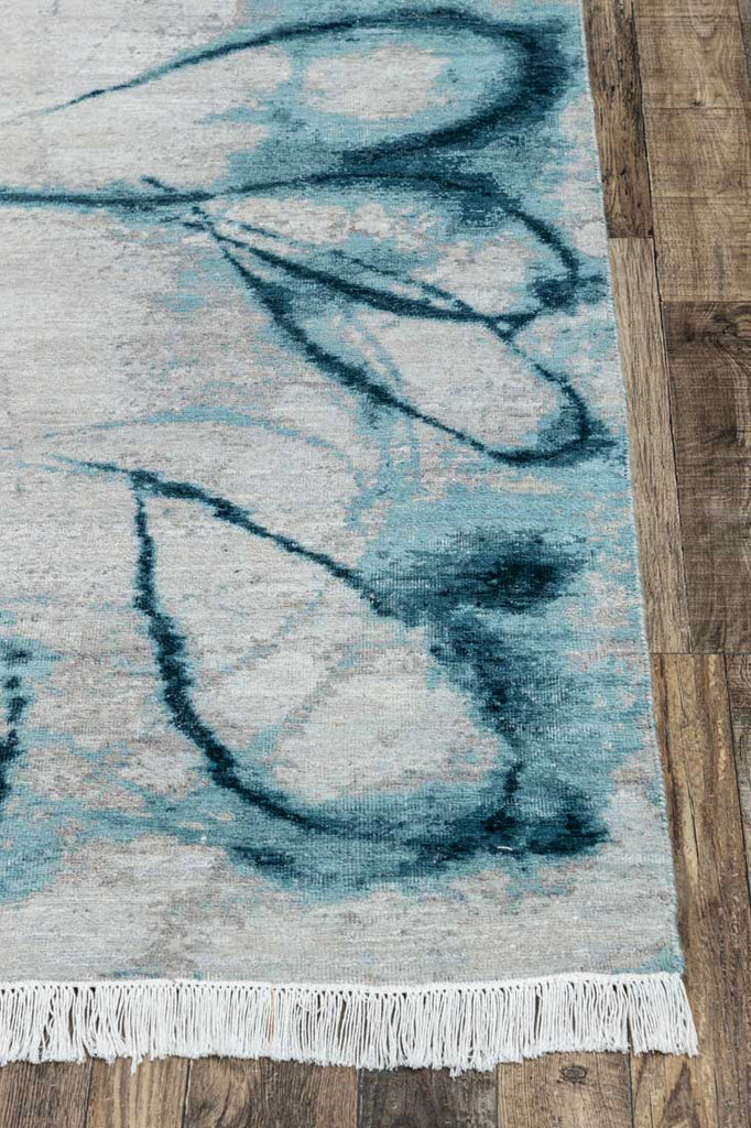 Luxury - Eternal Grey Blue Woolen Hand Knotted Premium Carpet