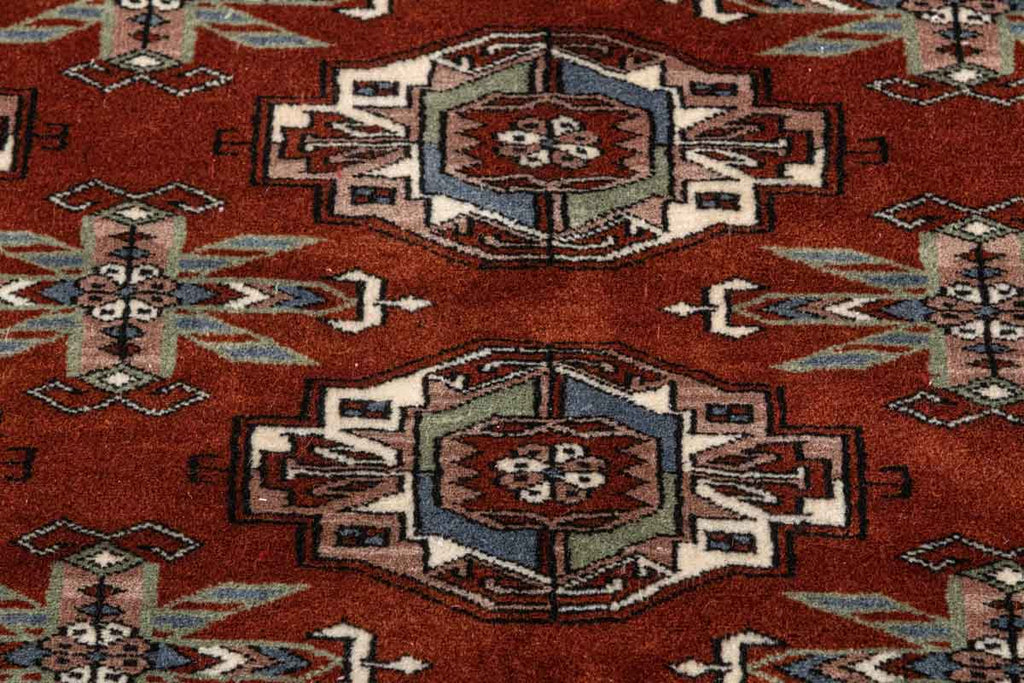 Mohar Rust Red 100% Wool Hand Knotted Carpet