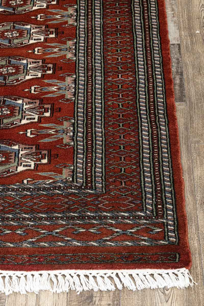Mohar Rust Red 100% Wool Hand Knotted Carpet