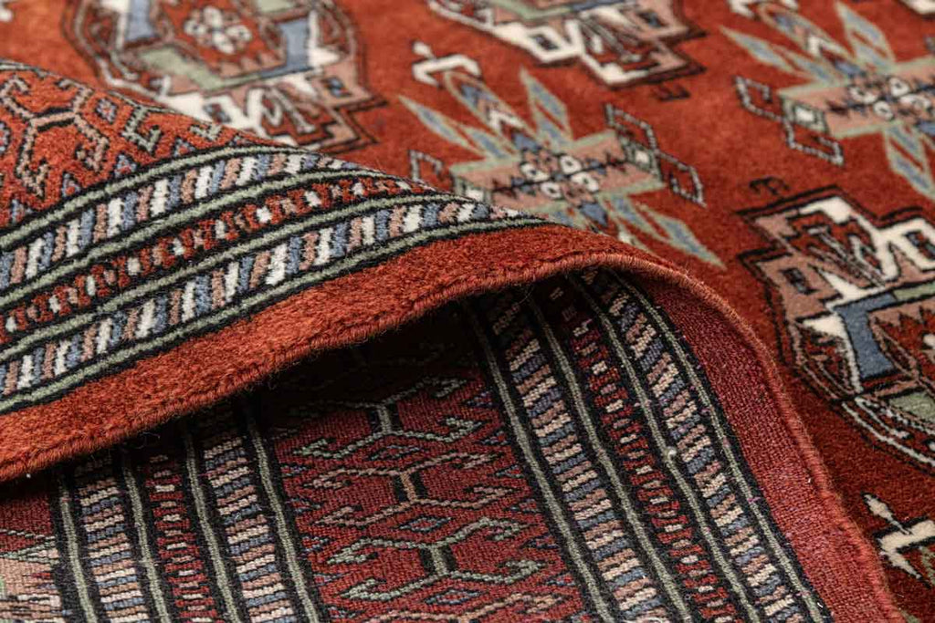 Mohar Rust Red 100% Wool Hand Knotted Carpet