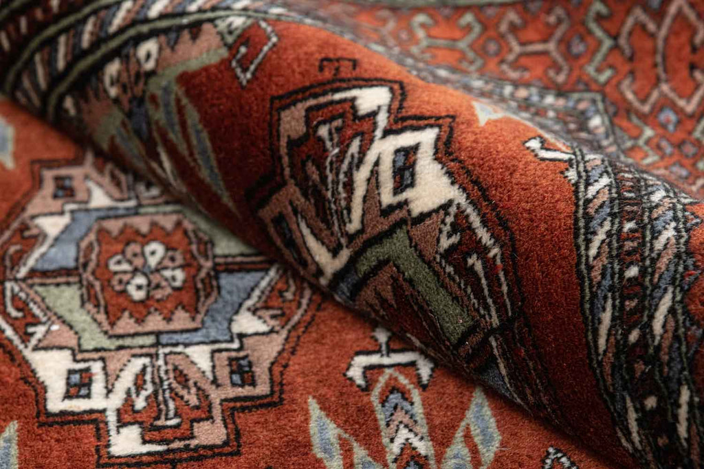 Mohar Rust Red 100% Wool Hand Knotted Carpet