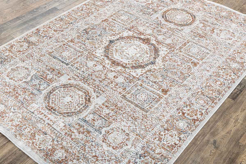 Mumbai Mamluk Brown 100% Polyester Yarn Machine Made