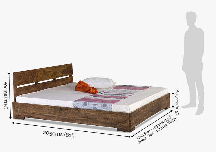 Capital Mini Bed with Hydraulic Storage - Solid Wood Furniture Online ...
