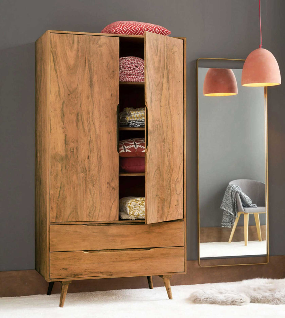 Solid Wood Eva Wardrobe