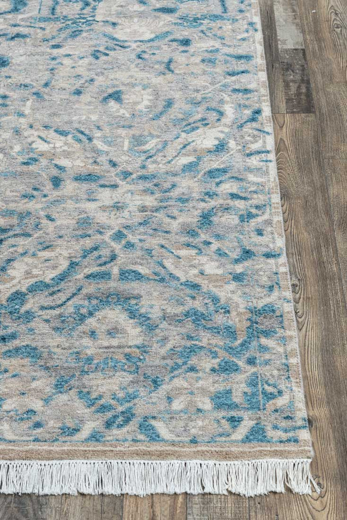 Luxury - Eternal Grey Blue Woolen Hand Knotted Premium Carpet