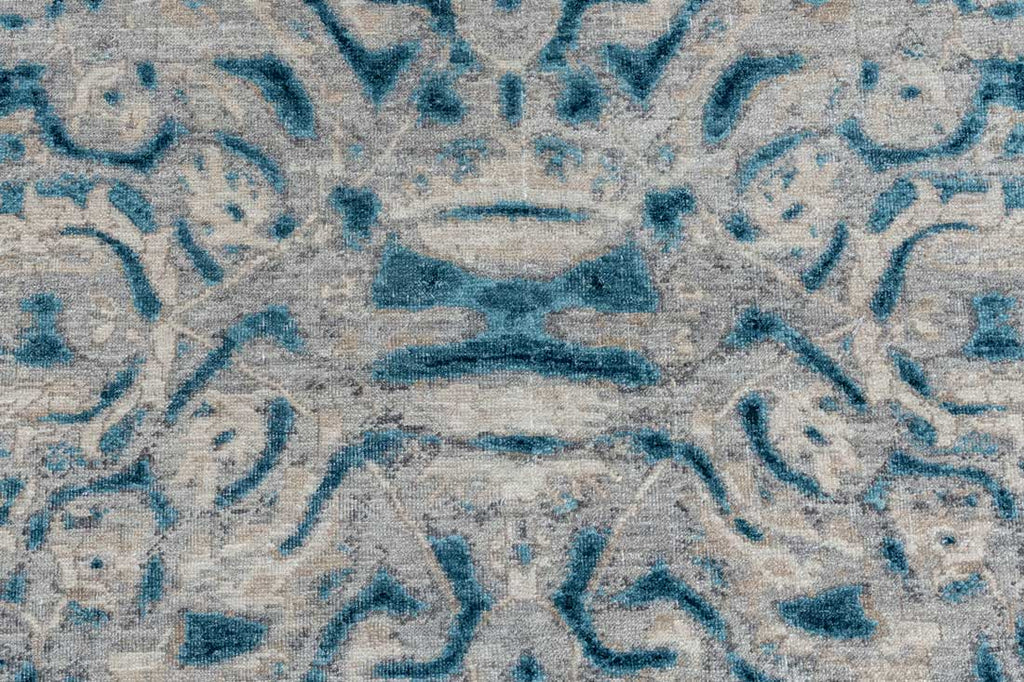 Luxury - Eternal Grey Blue Woolen Hand Knotted Premium Carpet