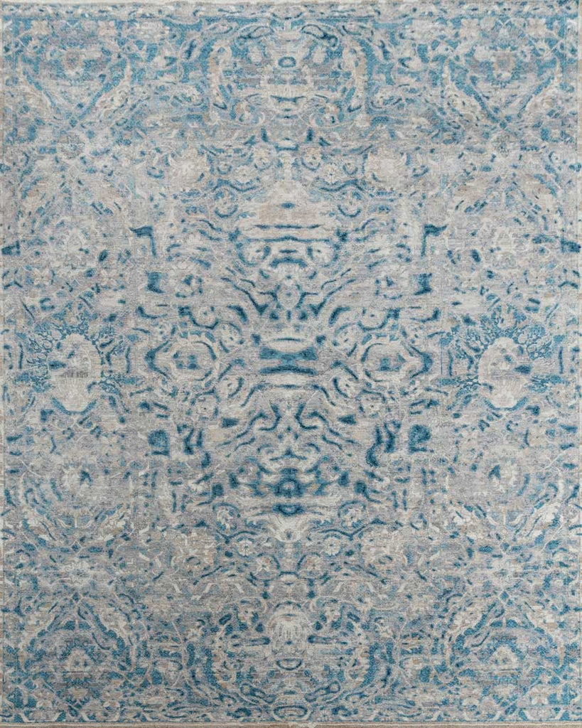 Luxury - Eternal Grey Blue Woolen Hand Knotted Premium Carpet