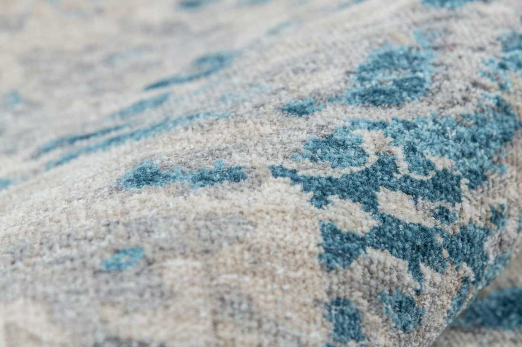 Luxury - Eternal Grey Blue Woolen Hand Knotted Premium Carpet