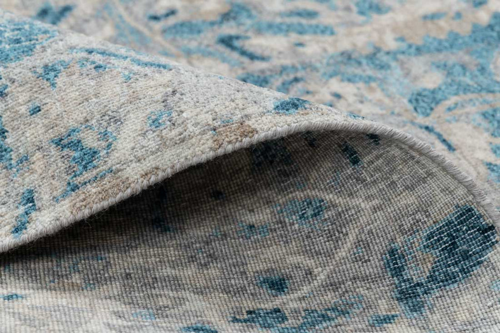 Luxury - Eternal Grey Blue Woolen Hand Knotted Premium Carpet
