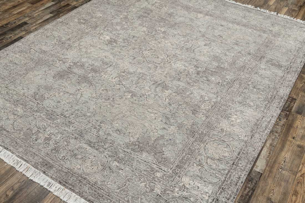 Luxury - Eternal Grey Blue Woolen Hand Knotted Premium Carpet