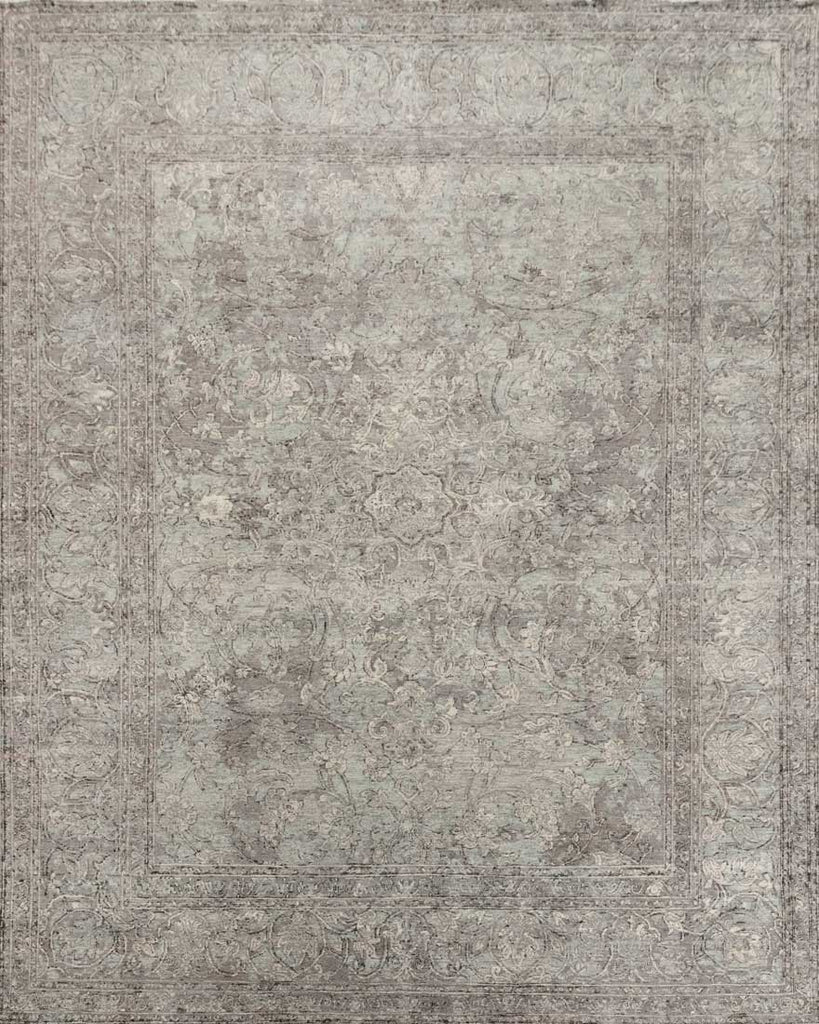 Luxury - Eternal Grey Blue Woolen Hand Knotted Premium Carpet