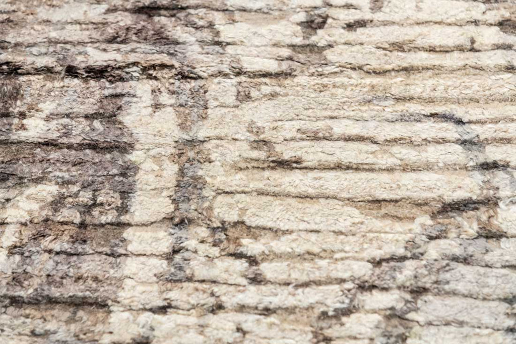 Luxury - Tribal Camel Beige Wool & Silk Hand Knotted Premium Carpet