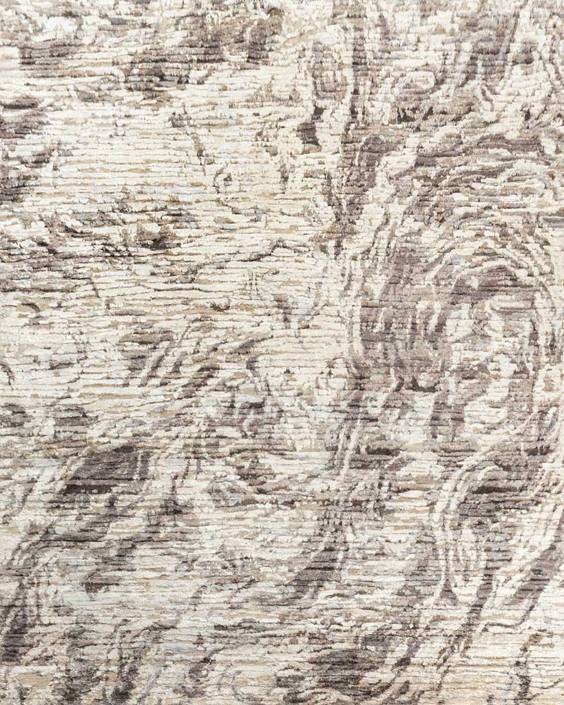 Luxury - Tribal Camel Beige Wool & Silk Hand Knotted Premium Carpet