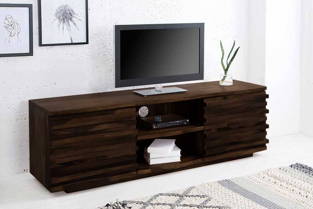 Solid Wood Boulevard Tv Unit Walnut