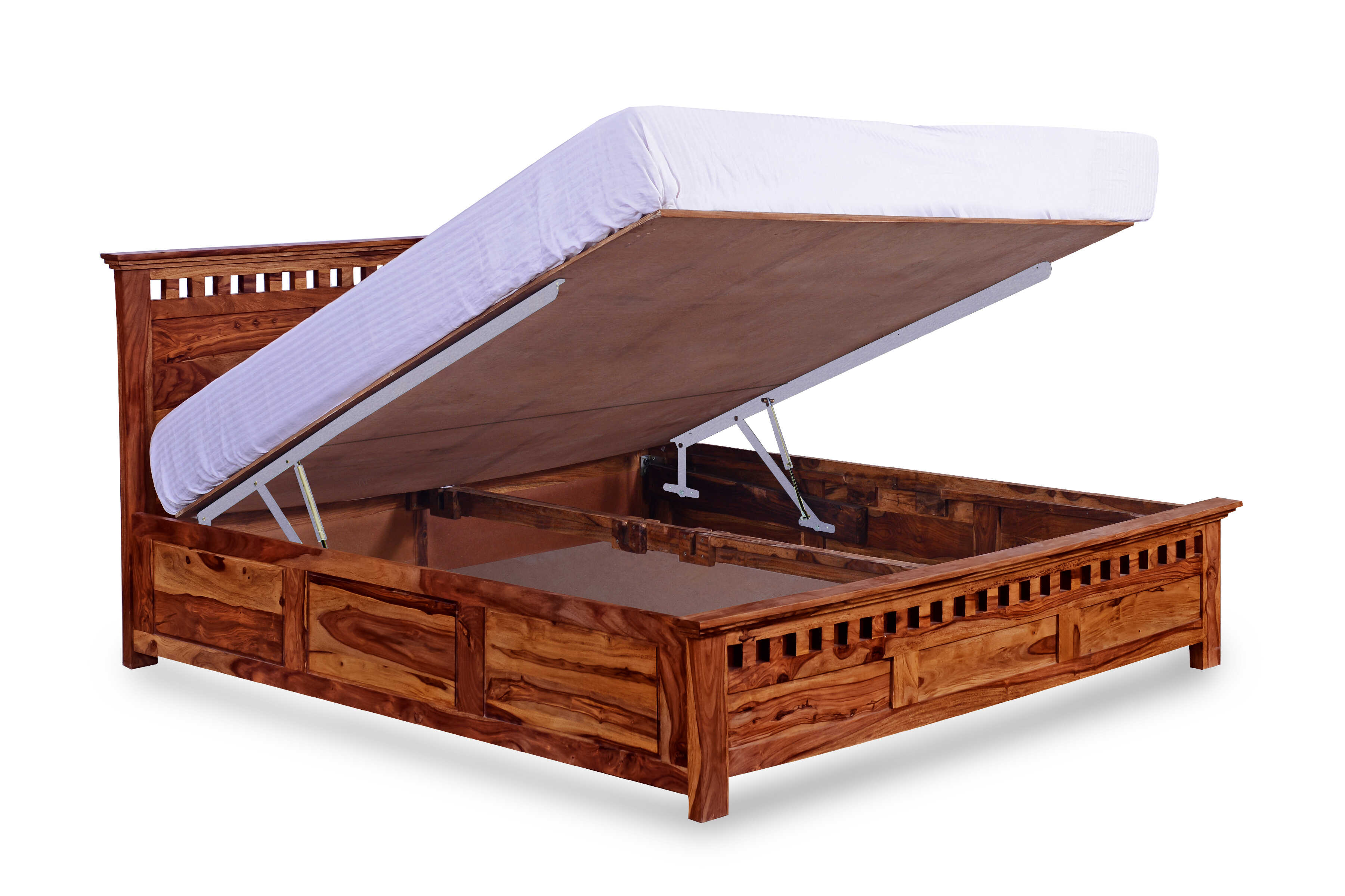 Kuber Bed with Hydraulic Storage - Solid Wood Furniture Online , Buy ...
