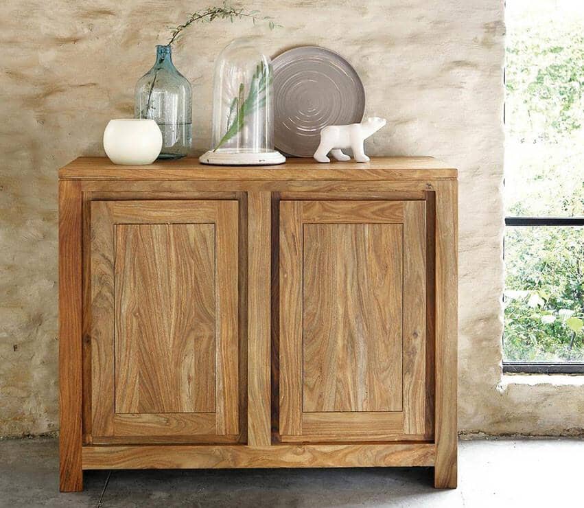 Solid Wood Voted Sideboard Stone