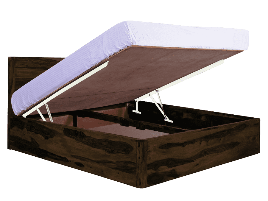 Solid Wood Curved Bed with Hydraulic Storage Buy Wooden Poster Beds