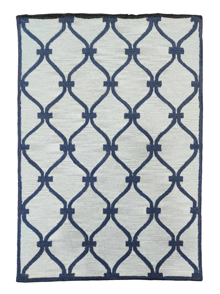 Beut Ivory Hand Tufted Wool Carpet 8 x 5