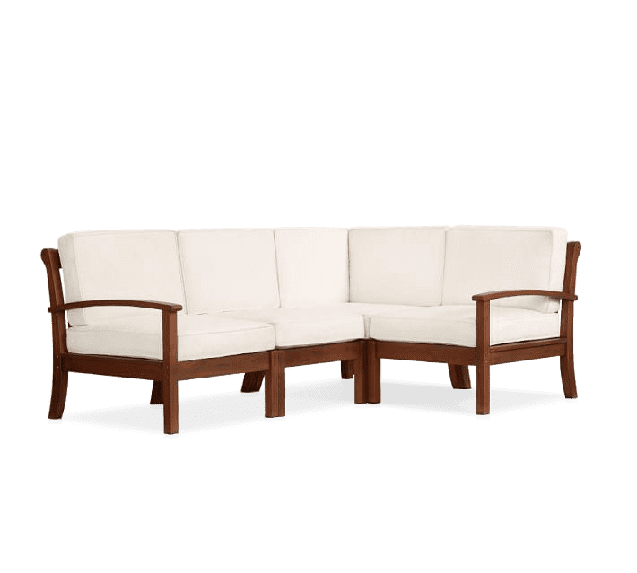 Solid Wood Mayor L Shape Sofa