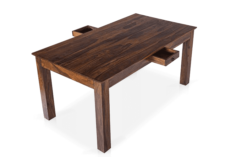Solid Wood Turner Dining Table ( With Drawers )