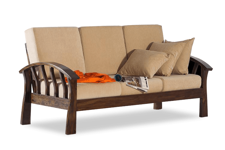 Solid Wood Raj Sofa 3 Seater