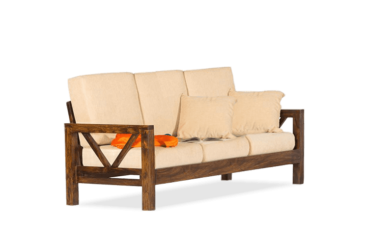 Solid Wood Crossia Sofa 3 Seater