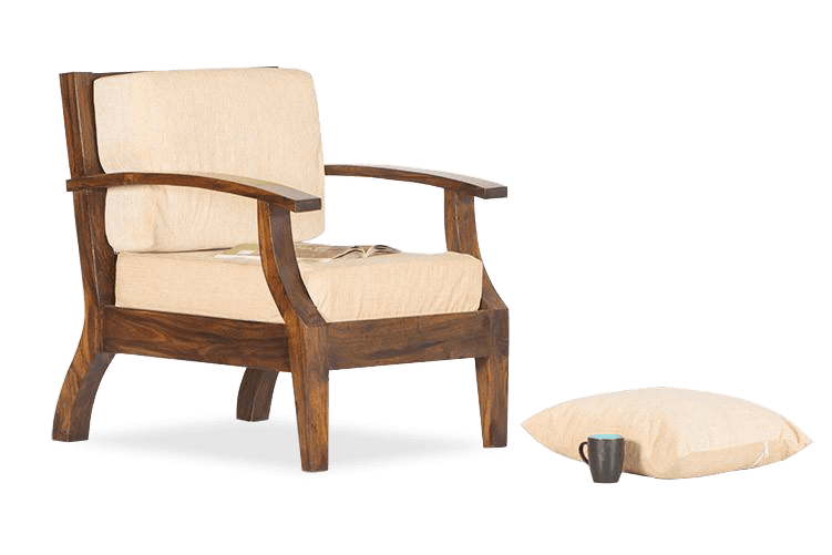 Solid Wood Mayor Sofa Single Seater