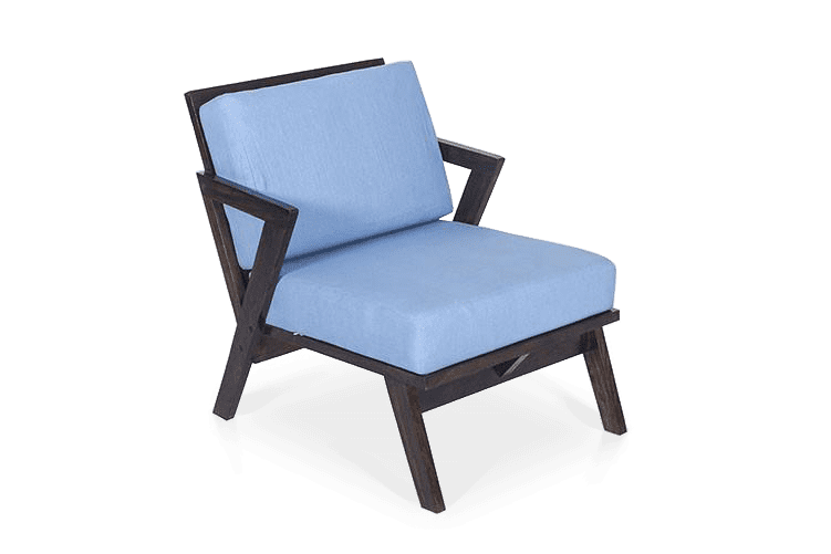 Solid Wood Buck Sofa Single Seater
