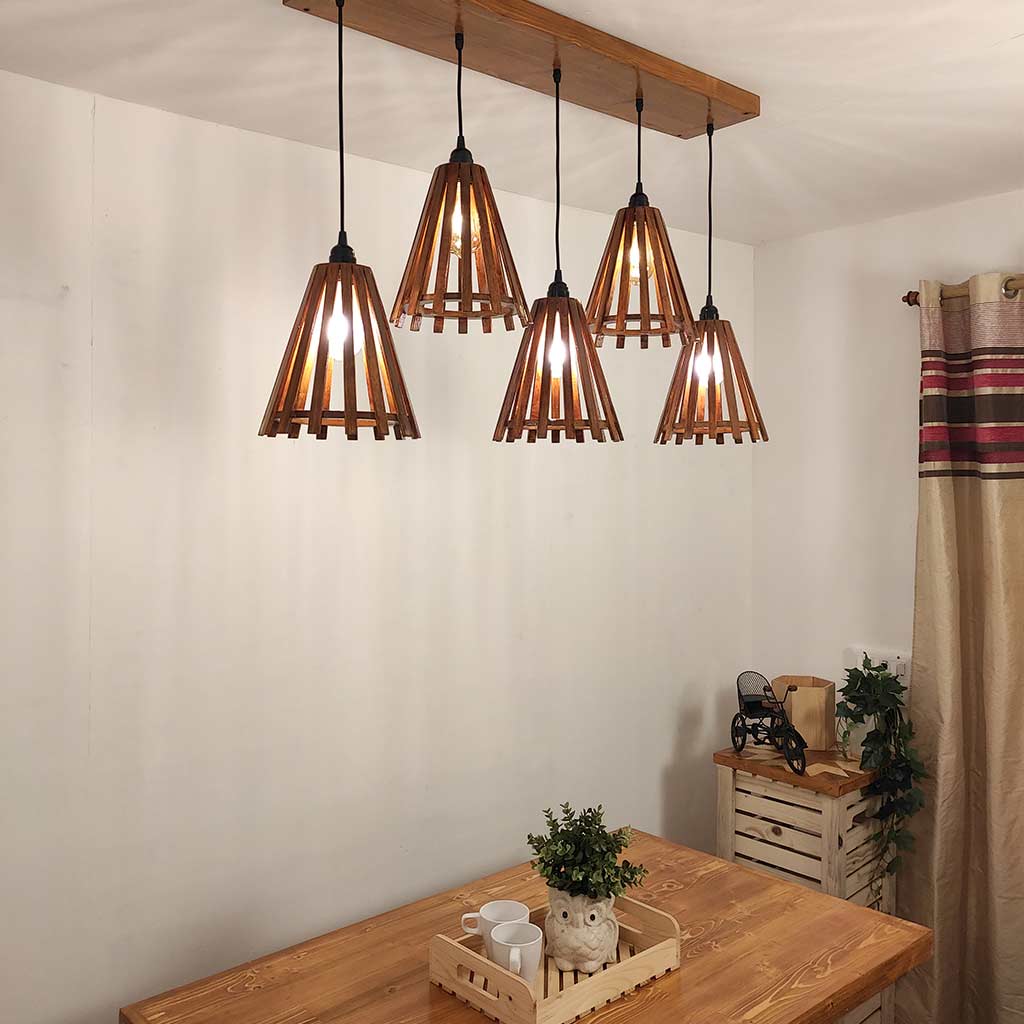 Funnel Brown 5 Series Hanging Lamp