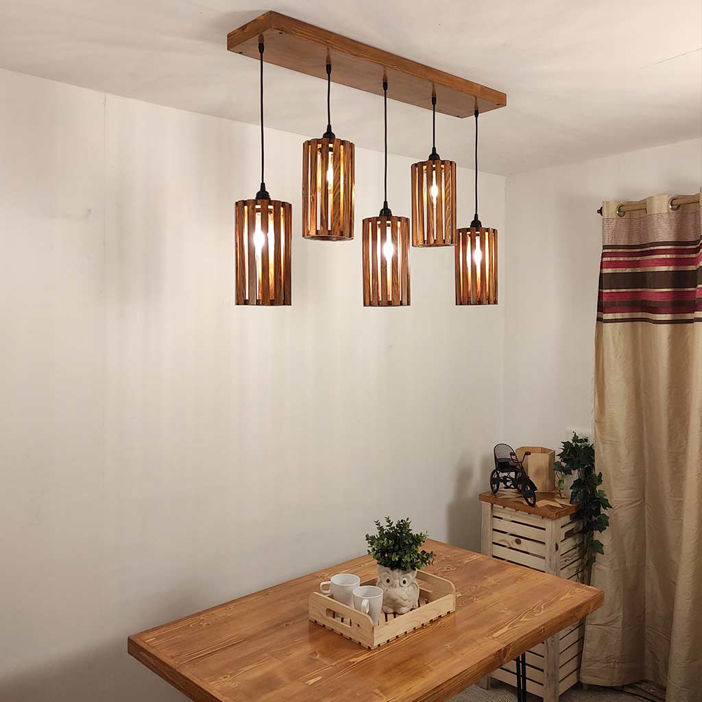 Casa Brown 5 Series Hanging Lamp