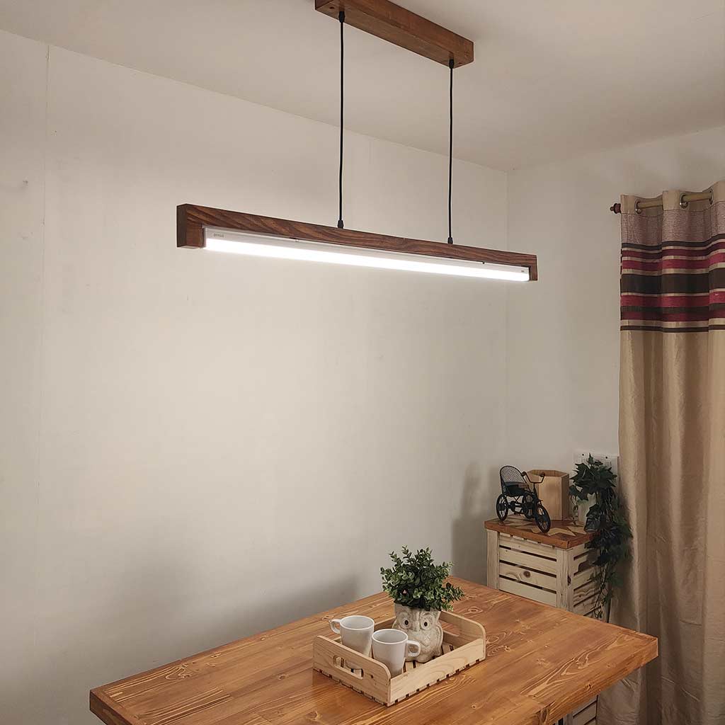 Slimline 48 Brown Baton LED Hanging Lamp