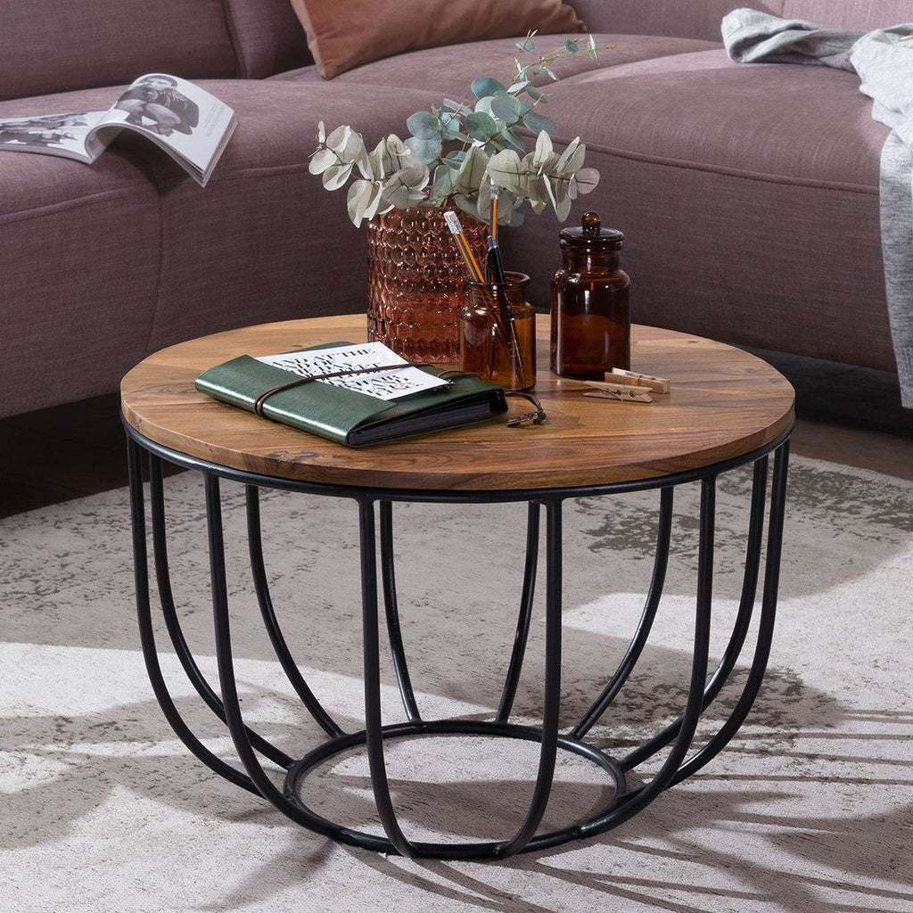 Buy Solid Wood Indiana Round Coffee Table - Buy Furniture Online ...