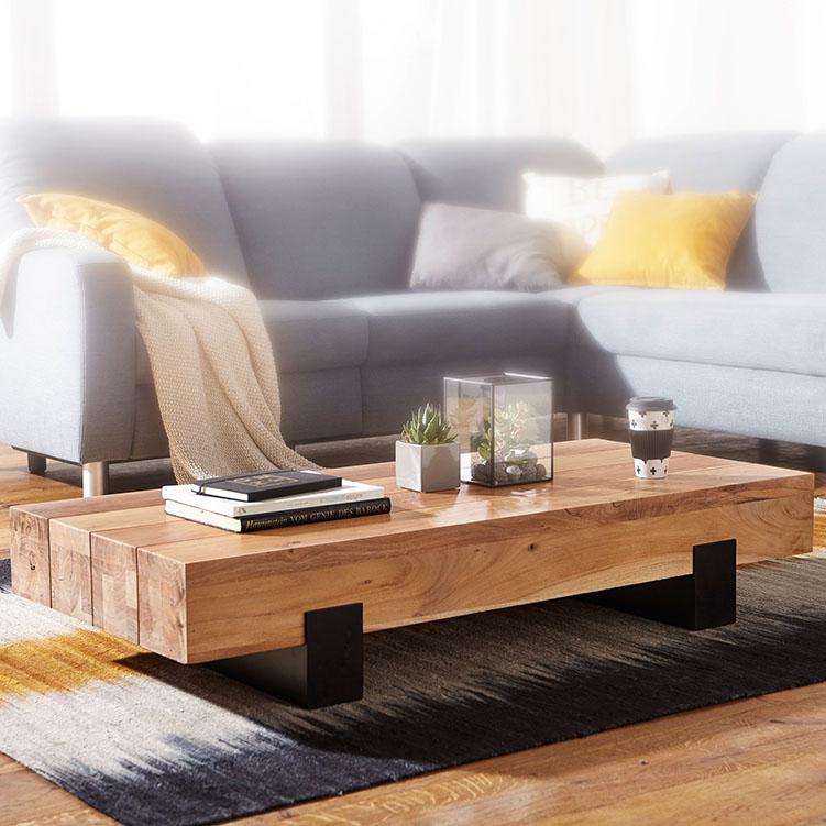 Solid Wood Indiana Contrast Coffee Table