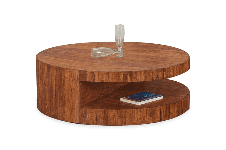 Solid Wood Round Coffee Table