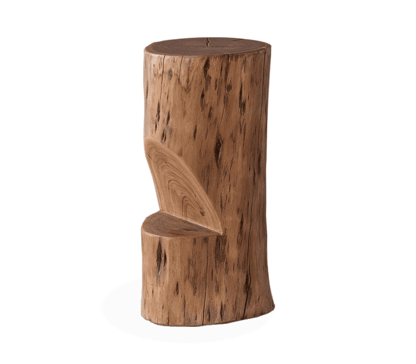 Solid Wood INDIANA LOG Bar Stool / Bar Chair